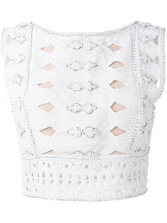 embellished cropped tank Alberta Ferretti