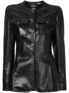 CC logo button jacket Chanel Vintage