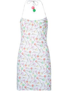 ice cream print sleeveless dress Chanel Vintage
