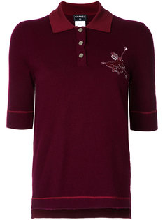 CC logo button polo shirt Chanel Vintage
