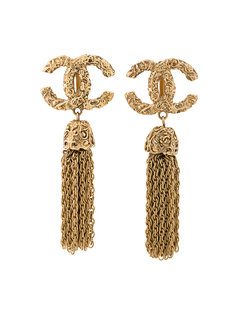 cc fringe earring Chanel Vintage