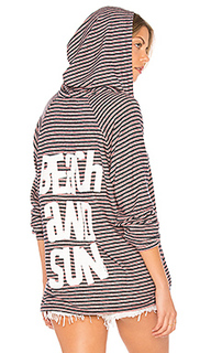 Cali solid beach &amp; sun hoodie - Lauren Moshi