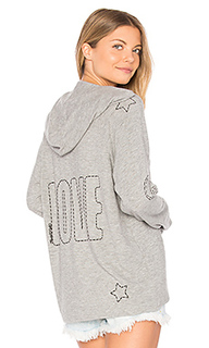 Cali lace up front hoodie - Lauren Moshi