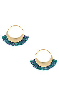 Thread fringe small hoops - Rebecca Minkoff