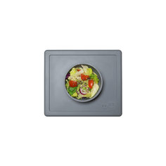 Тарелка глубокая с подставкой Happy Bowl, 240 мл., ezpz, серый