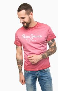 Хлопковая футболка с круглым вырезом Pepe Jeans