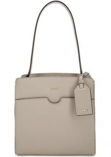 Маленькая кожаная сумка с двумя отделами Dkny