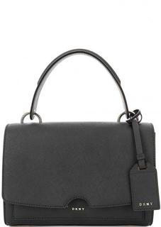 Кожаная сумка с короткой ручкой и съемным плечевым ремнем Dkny