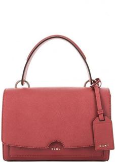 Кожаная сумка с короткой ручкой и съемным плечевым ремнем Dkny