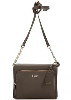 Маленькая кожаная сумка через плечо Dkny
