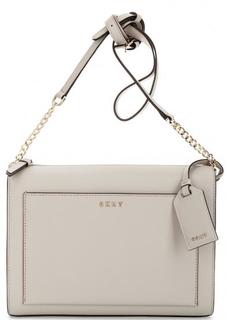Маленькая серая сумка из сафьяновой кожи Dkny