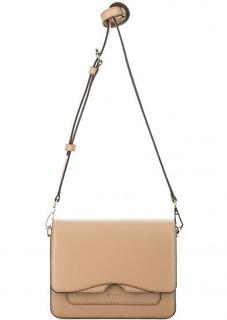 Маленькая кожаная сумка с откидным клапаном Dkny