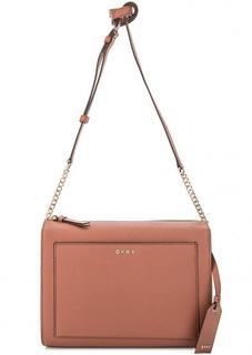 Сумка из сафьяновой кожи на молнии Dkny