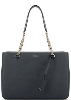 Сумка из сафьяновой кожи с длинными ручками Dkny