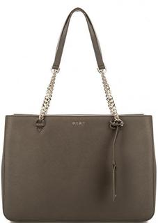 Сумка из сафьяновой кожи с длинными ручками Dkny