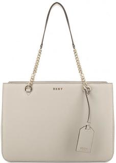 Сумка из сафьяновой кожи с длинными ручками Dkny