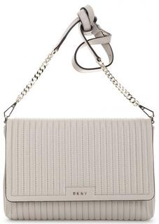 Кожаная сумка с откидным клапаном Dkny