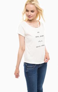 Хлопковая футболка с короткими рукавами Pepe Jeans