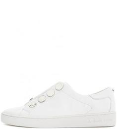 Белые кожаные кеды Michael Michael Kors