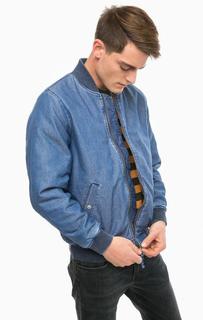 Утепленная куртка-бомбер из денима Levis®