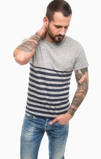 Хлопковая футболка в полоску Pepe Jeans