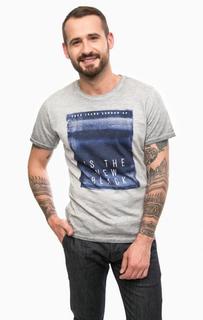 Хлопковая футболка с круглым вырезом Pepe Jeans