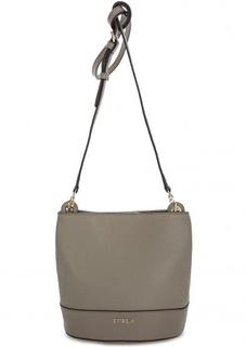 Маленькая кожаная сумка с тонким плечевым ремнем Furla