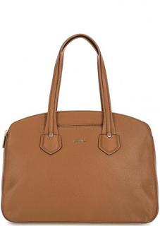 Коричневая сумка из натуральной кожи Furla
