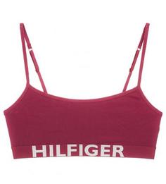 Бордовый хлопковый бюстгальтер Tommy Hilfiger