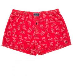 Красные трусы-шорты из хлопка Tommy Hilfiger