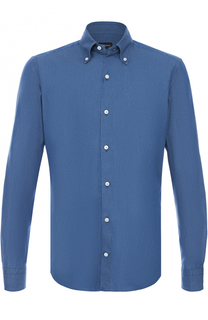 Хлопковая сорочка с воротником button down Ermenegildo Zegna