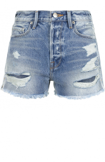 Джинсовые шорты с потертостями Frame Denim