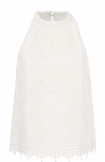 Кружевной топ без рукавов Alice + Olivia