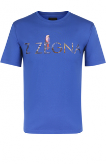 Хлопковая футболка с принтом Z Zegna