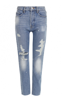 Джинсы прямого кроя с потертостями Frame Denim