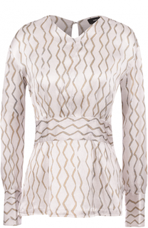 Приталенный шелковая блуза с принтом Isabel Marant