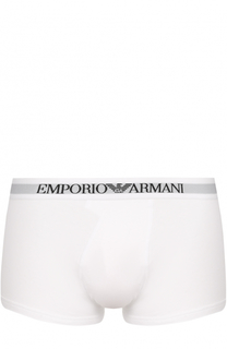 Комплект из двух хлопковых боксеров с широкой резинкой Emporio Armani