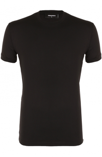 Хлопковая футболка с круглым вырезом Dsquared2