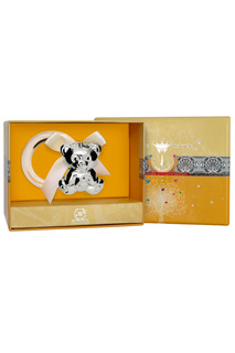 Погремушка на кольце "Медведь" Аргента