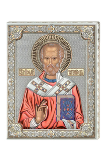Икона "Николай Чудотворец" Аргента