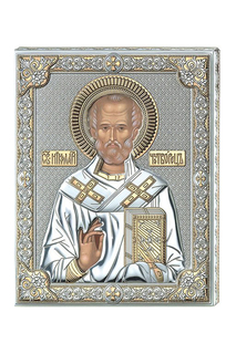 Икона "Николай Чудотворец" Аргента