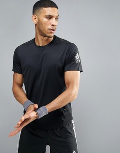 Черная футболка adidas Running TKO BQ2193 - Черный