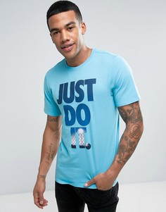 Синяя футболка Nike Just Do It 834701-432 - Синий