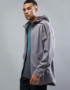 Серый худи с удлиненным краем adidas ZNE B46970 - Серый