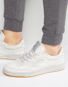 Однотонные серые кроссовки Reebok Club C 85 BD1886 - Серый
