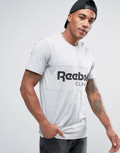 Серая футболка Reebok Archive BK3838 - Серый