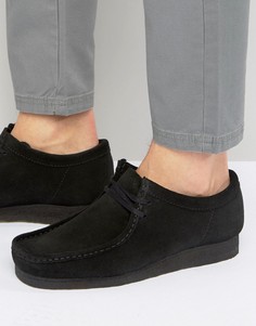 Замшевые ботинки Clarks Orginal Wallabee - Черный