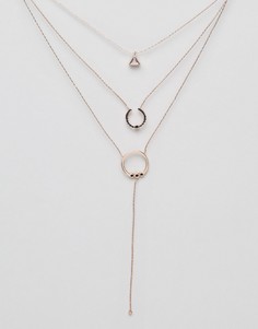 Ярусное ожерелье цвета розового золота ALDO - Золотой