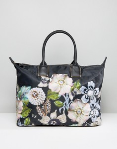 Большая дорожная сумка из нейлона Ted Baker Gem Gardens - Черный