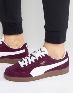 Красные замшевые кроссовки Puma Liga 34146602 - Красный